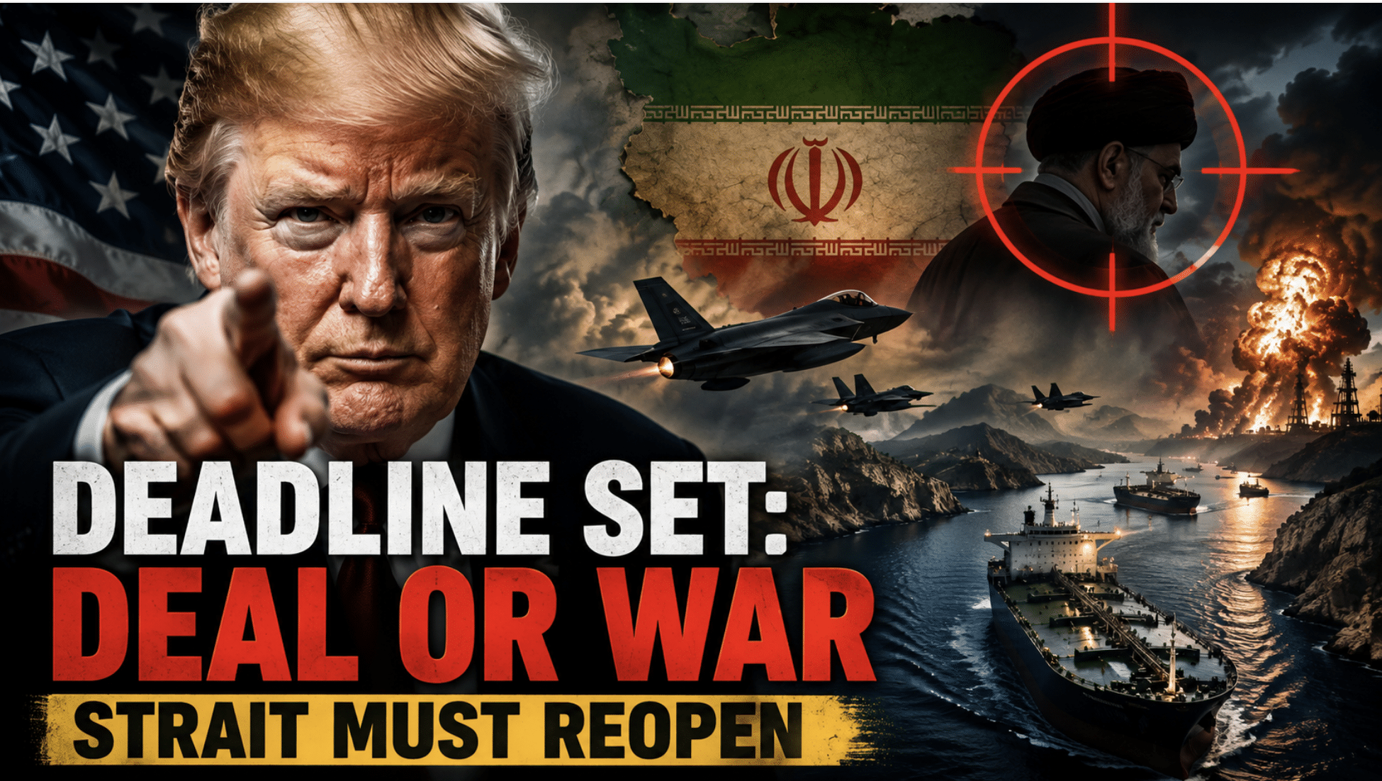 Trump gives Iran ‘last chance’ (AGAIN) to sign deal before ‘decapitation’ — sets target date for Strait of Hormuz to reopen