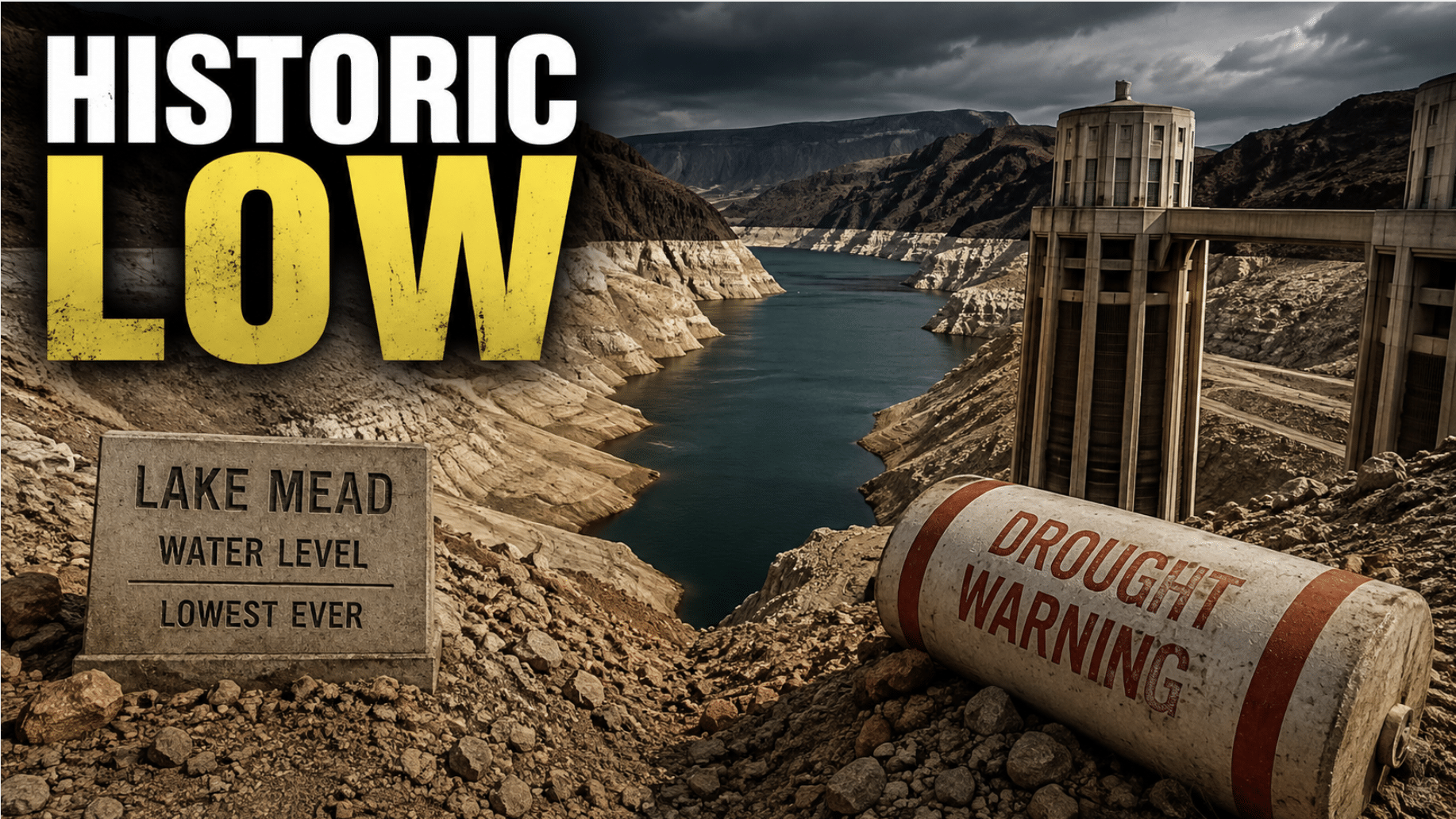 Lake Mead, nation’s largest reservoir, reaches lowest water level on record