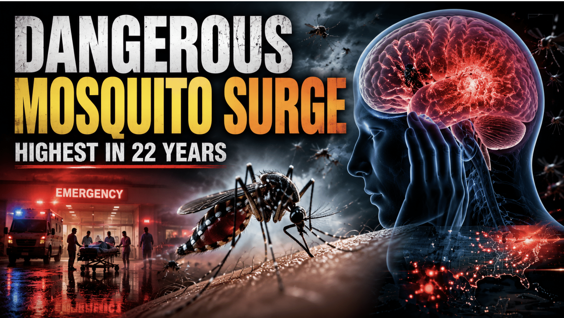 Brain-swelling disease carried by mosquitoes surging with highest numbers in 22 years