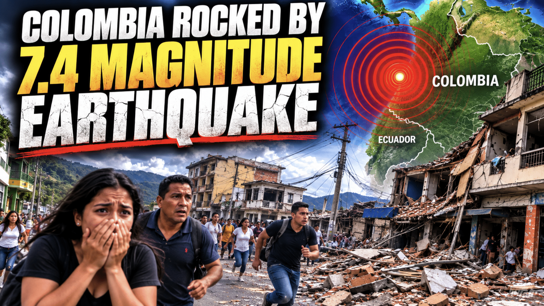 Powerful 7.4-magnitude earthquake strikes Colombia and Ecuador