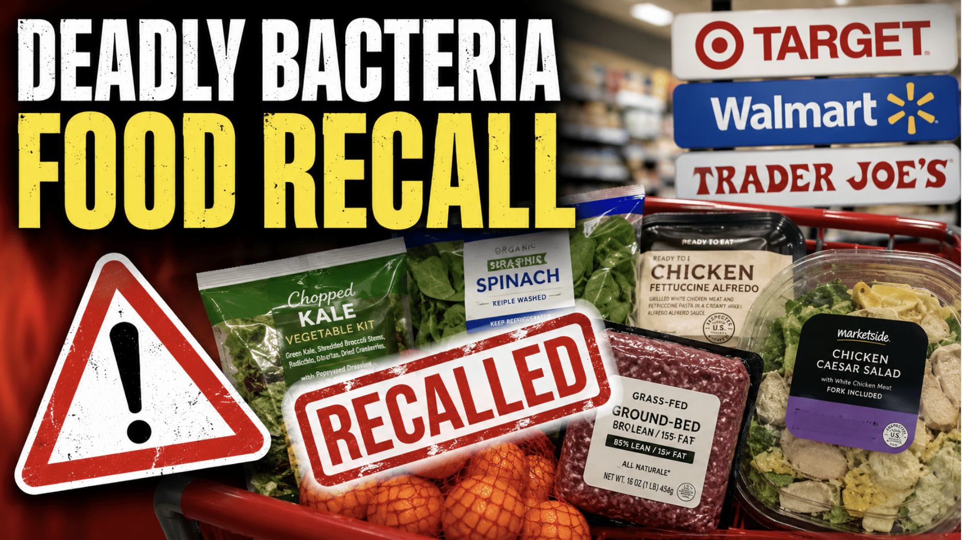Urgent recall issued for multiple foods sold at Target, Walmart and Trader Joe’s over fears of contamination with deadly bacteria