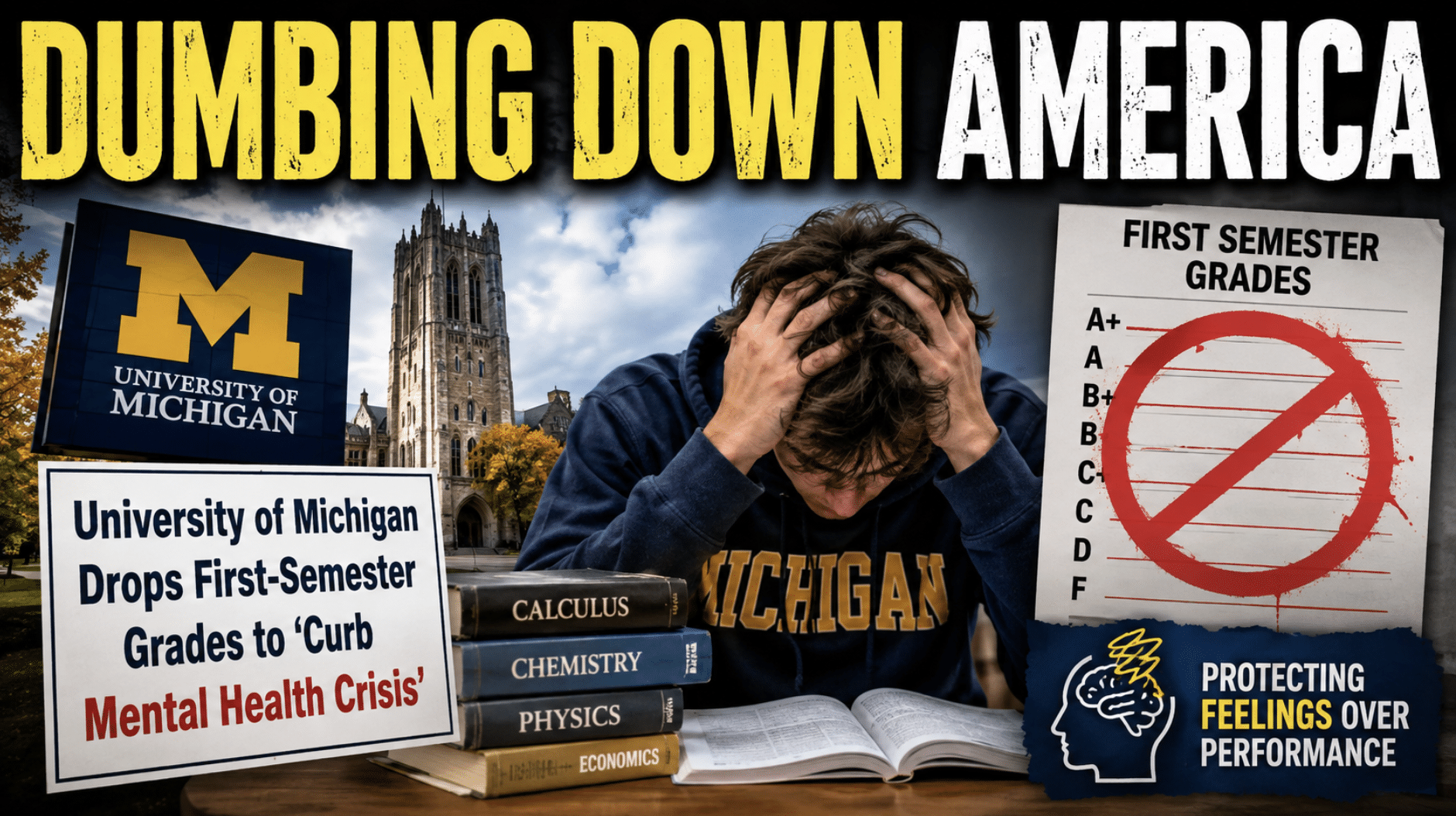 University of Michigan Drops First-Semester Grades to ‘Curb Mental Health Crisis’