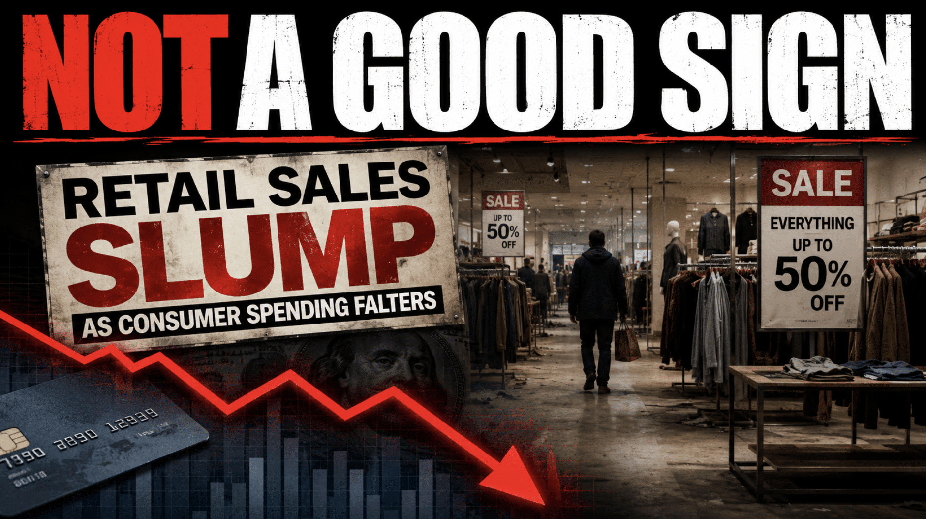 Retail sales slump as consumer spending falters