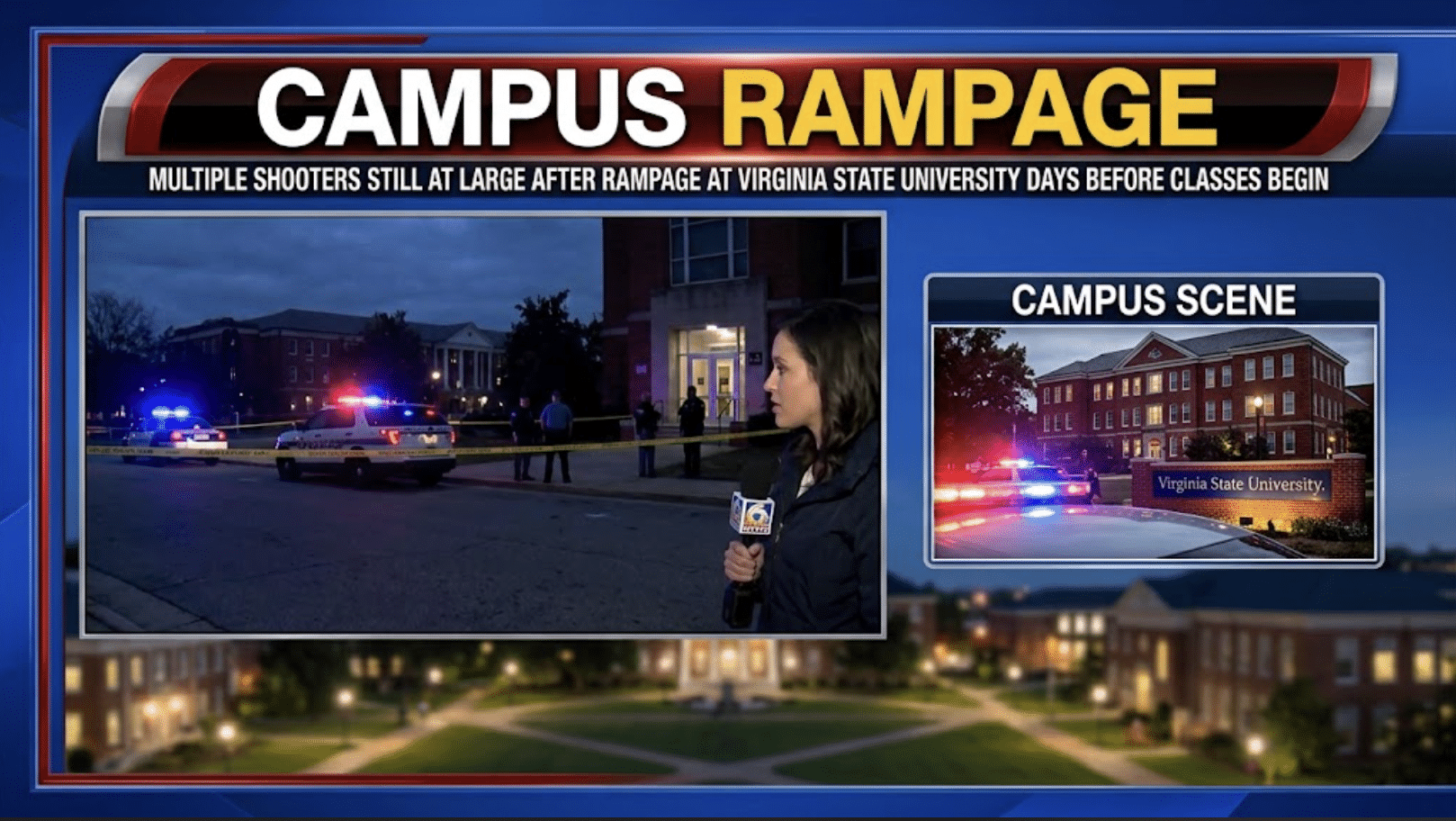 Demonic: Multiple shooters STILL at large after rampage at Virginia State University days before classes begin