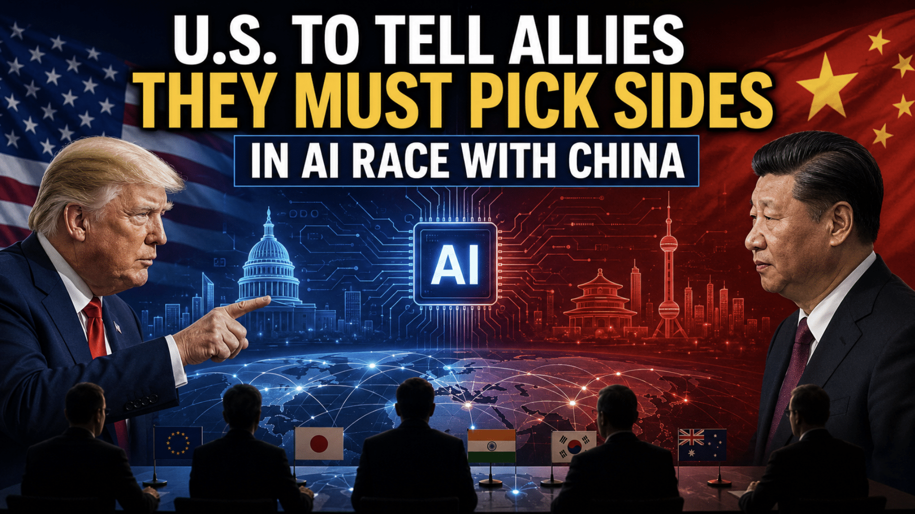 U.S. to tell partners they must pick sides in AI race