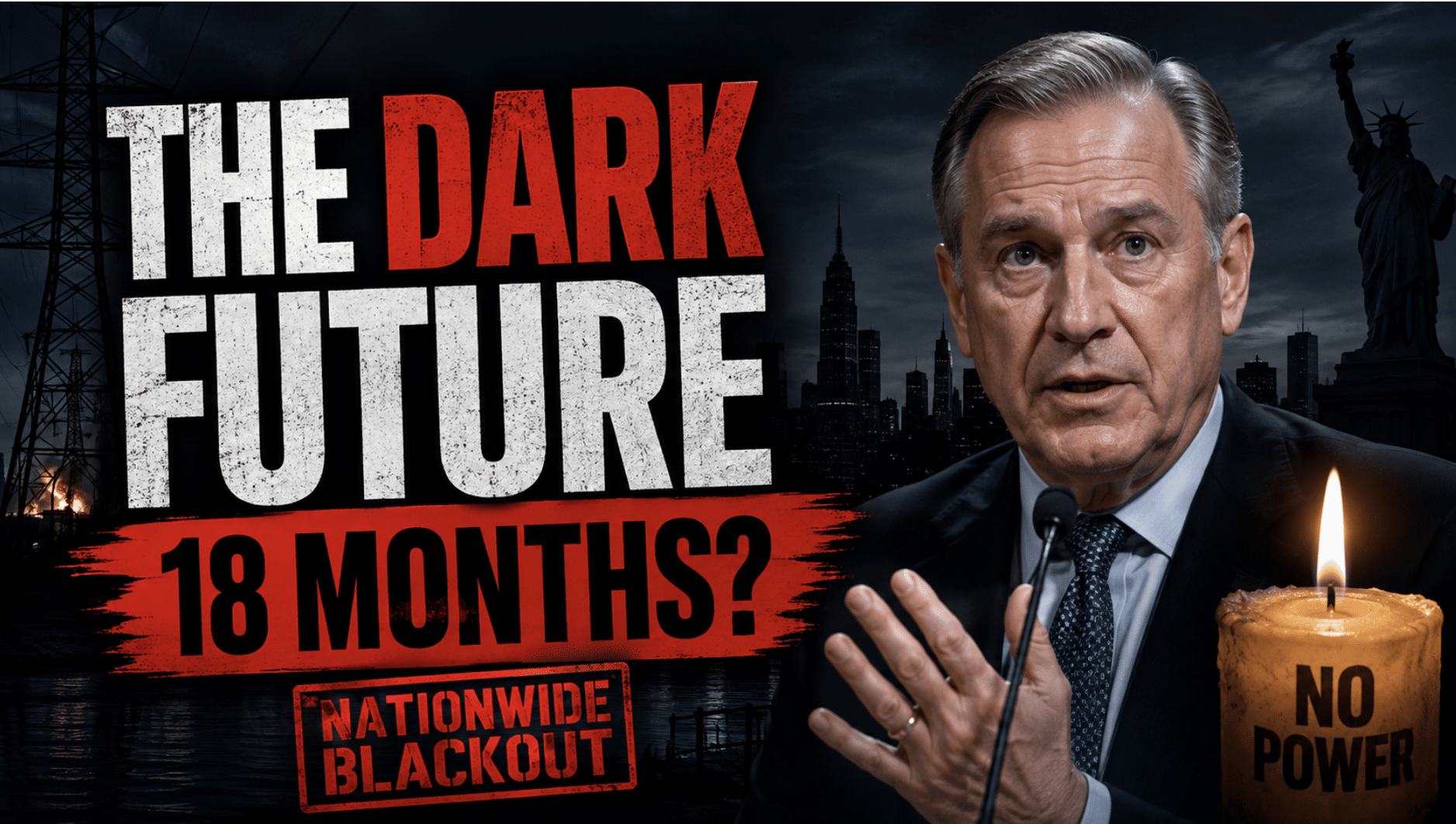Former chairman of the F.E.R.C warns we could experience Nationwide blackout lasting 18 MONTHS