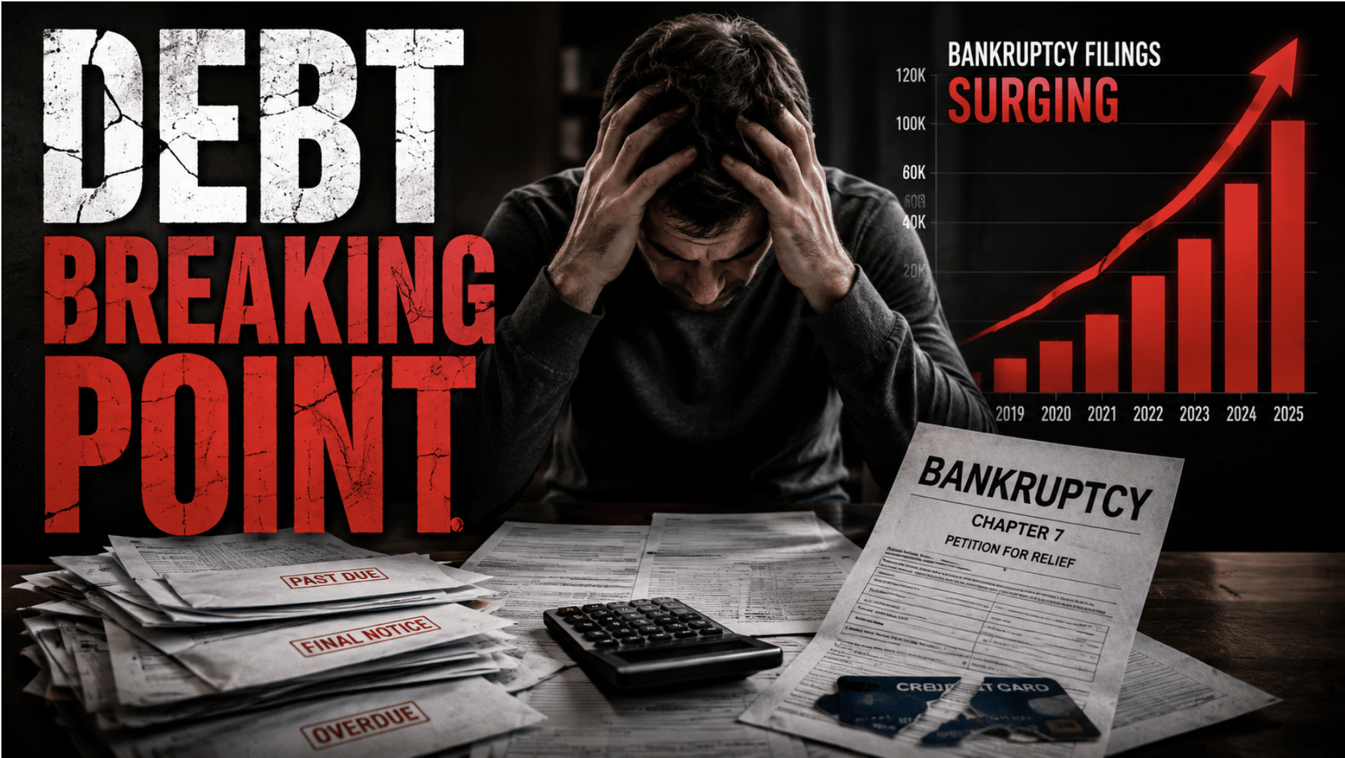 Personal bankruptcy filings are surging as Americans struggle with debt