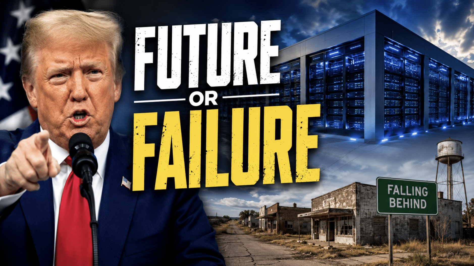 Trump warns communities to embrace Data Centers or be “Left Behind”