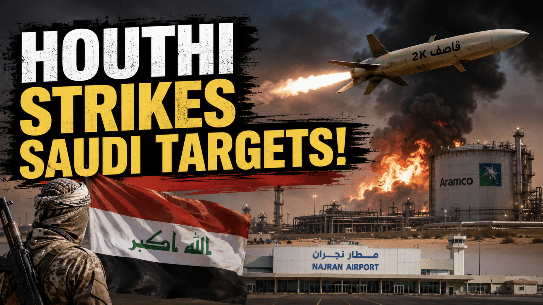 Yemen’s Houthis claim they carried out attack on Najran airport, Aramco facilities in Saudi Arabia