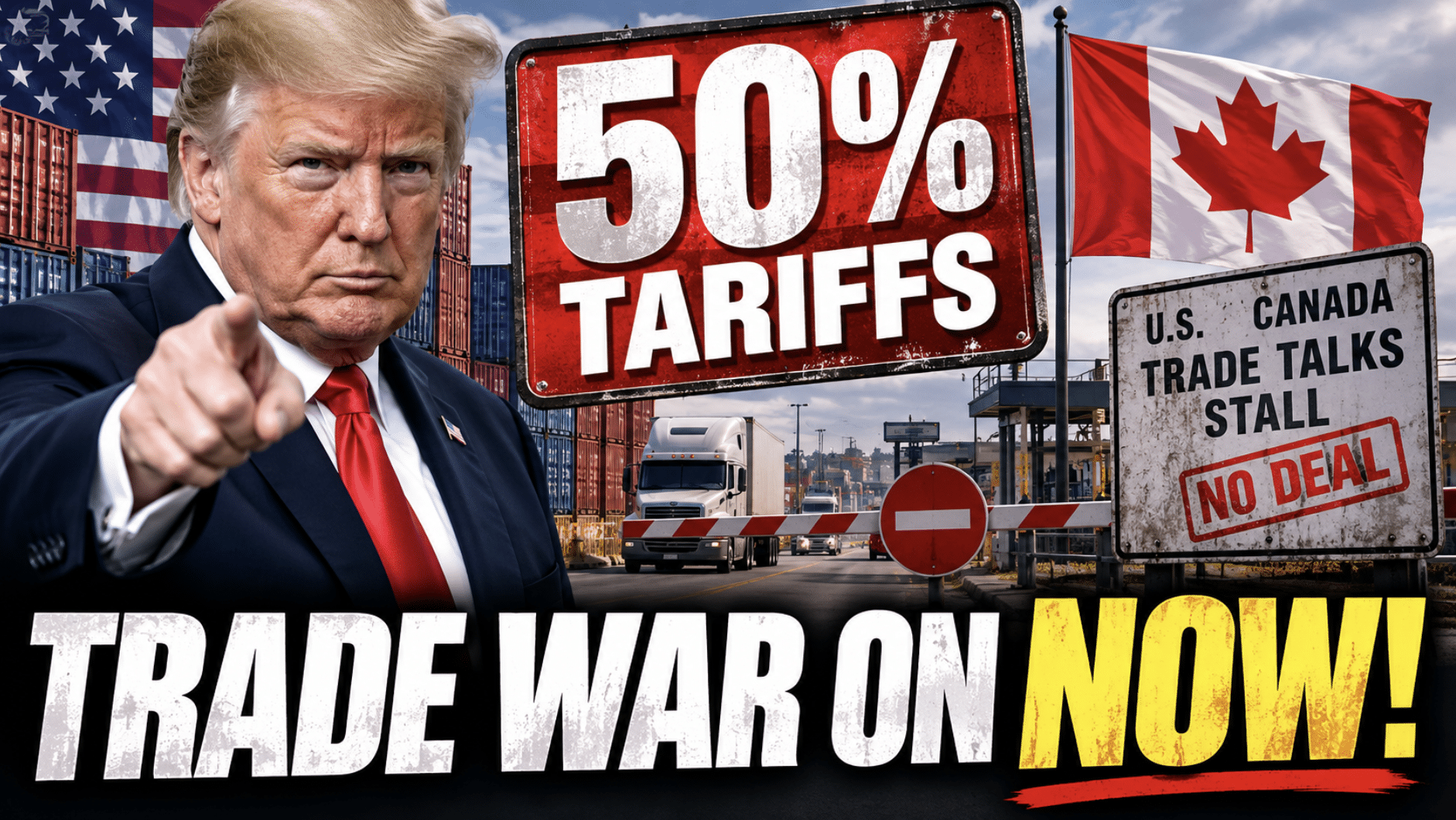 Trump’s 50% tariffs take effect after US and Canada fail to reach a trade deal