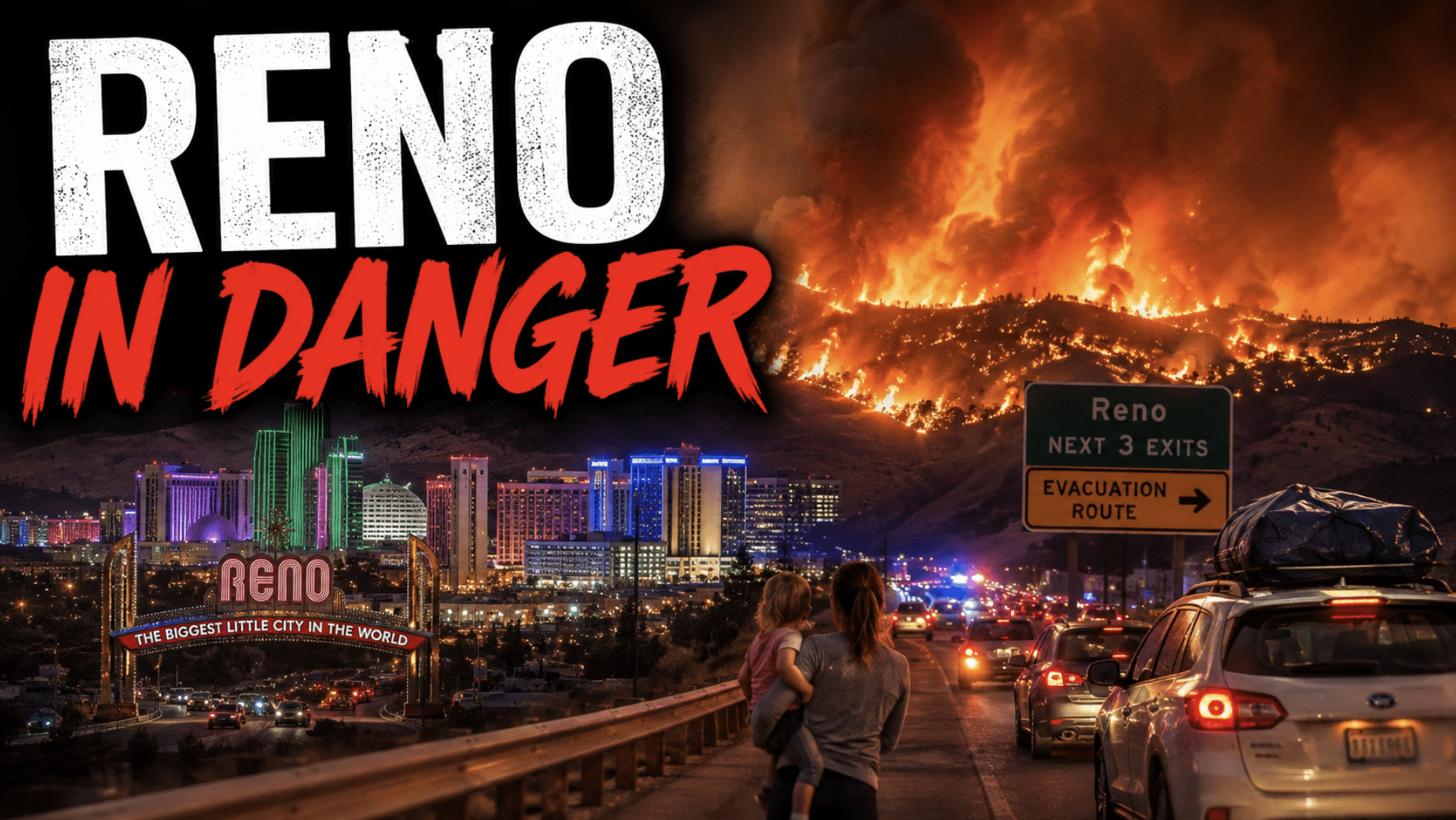Wildfire approaches Reno, Nevada, forcing thousands to evacuate their neighborhoods