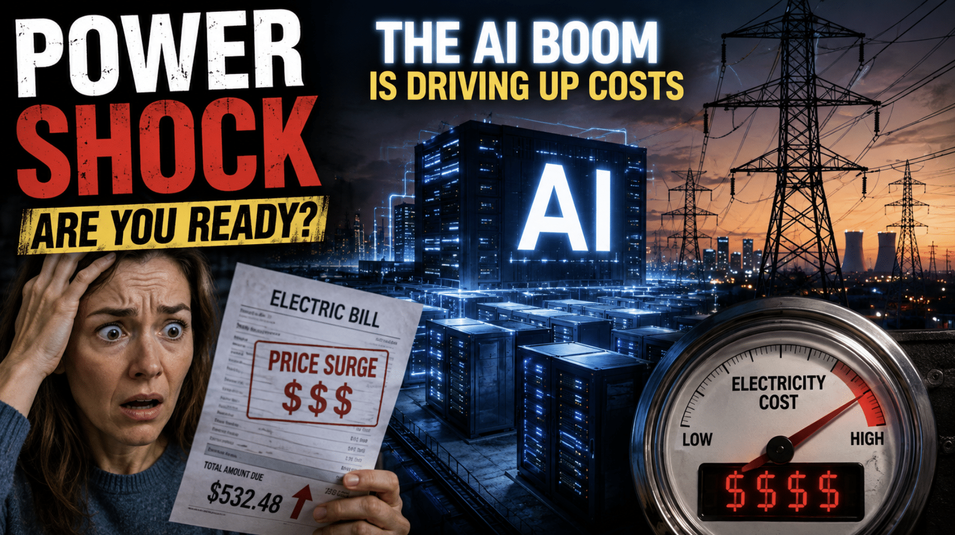 Americans better get ready to feel the pain in their electric bills as the artificial intelligence boom expands