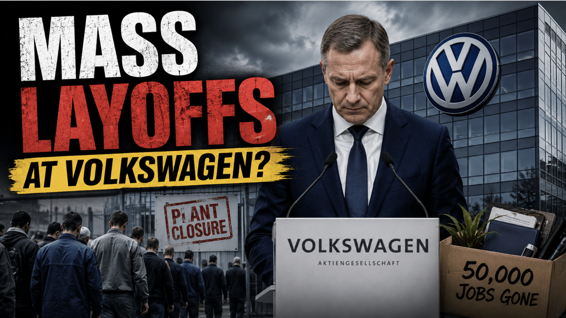 Volkswagen CEO Set To Announce 50,000 Job Cuts