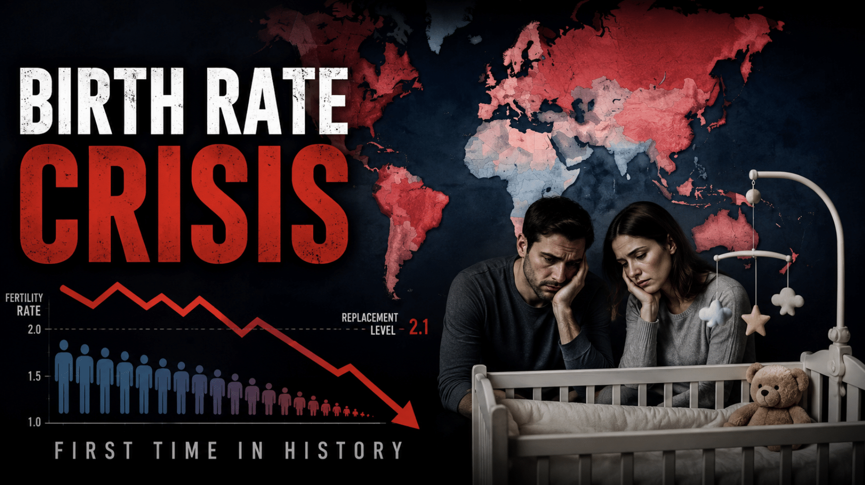 Global Fertility Below Replacement for First Time In History