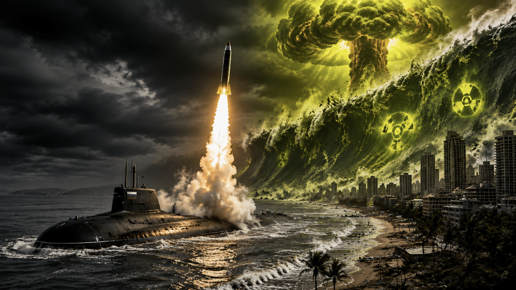 Putin’s doomsday submarine capable of producing radioactive tsunamis launches for first time