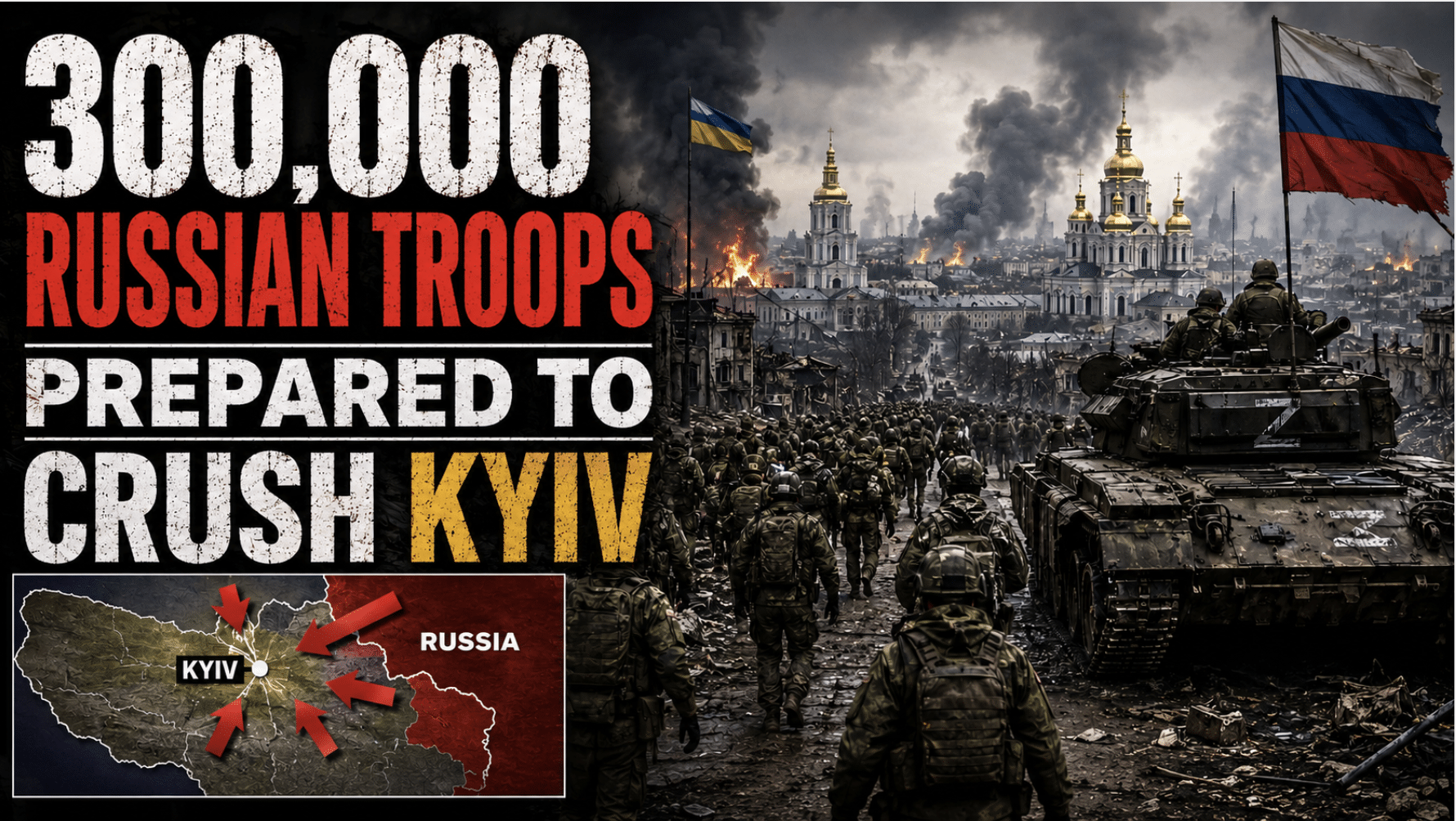New report reveals Putin preparing to unleash 300,000 troops to crush Kyiv