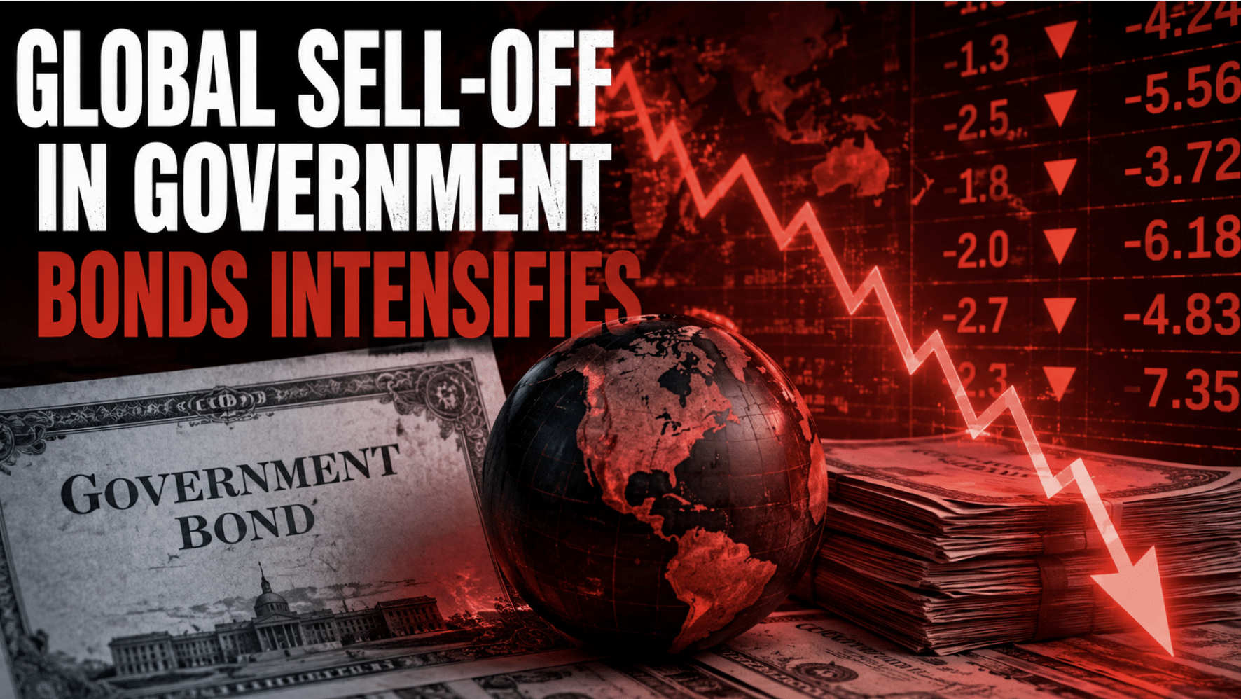 Global sell-off in government bonds intensifies