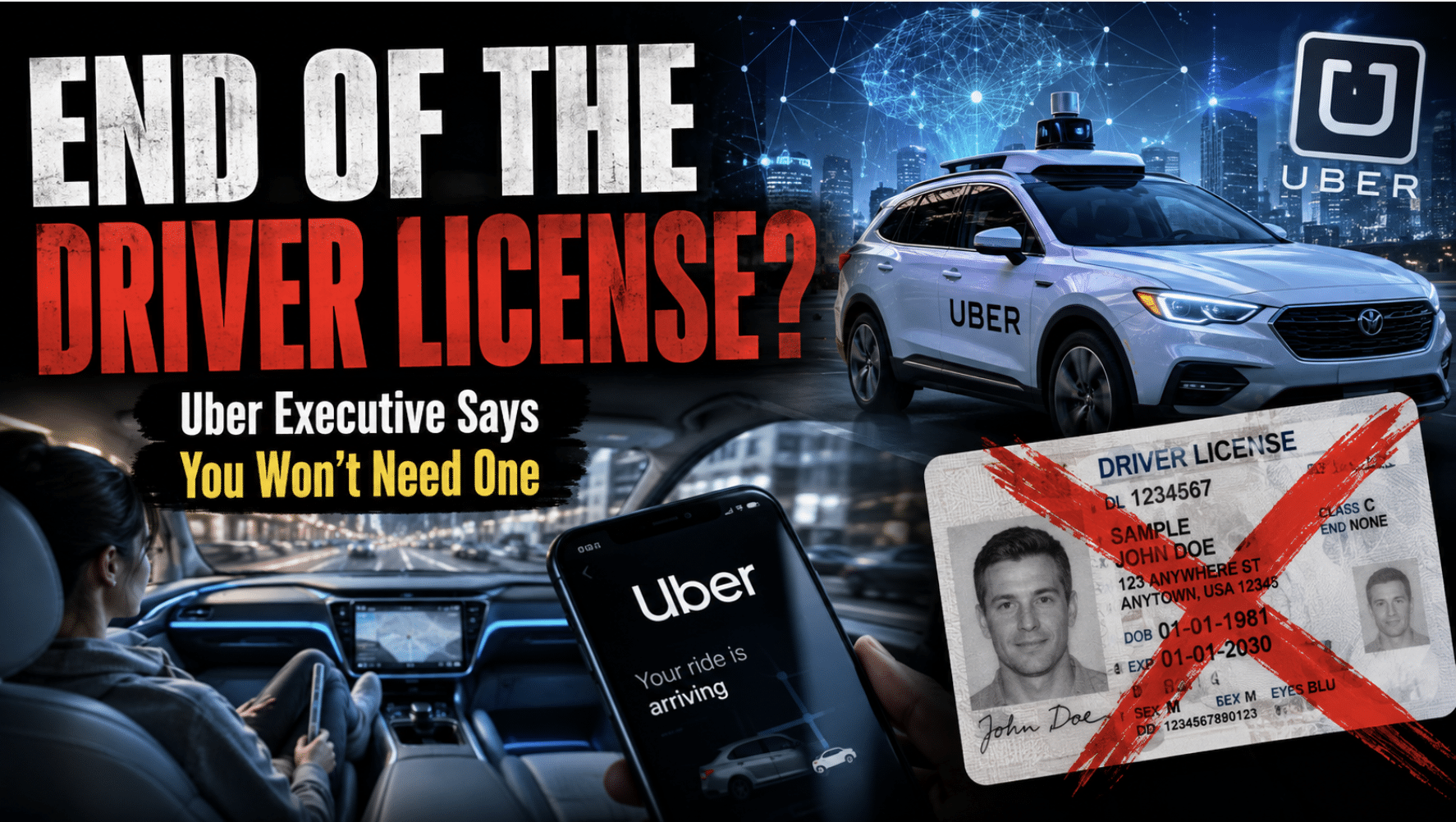 Uber executive says car ownership and a driver’s license will soon be a thing of the past