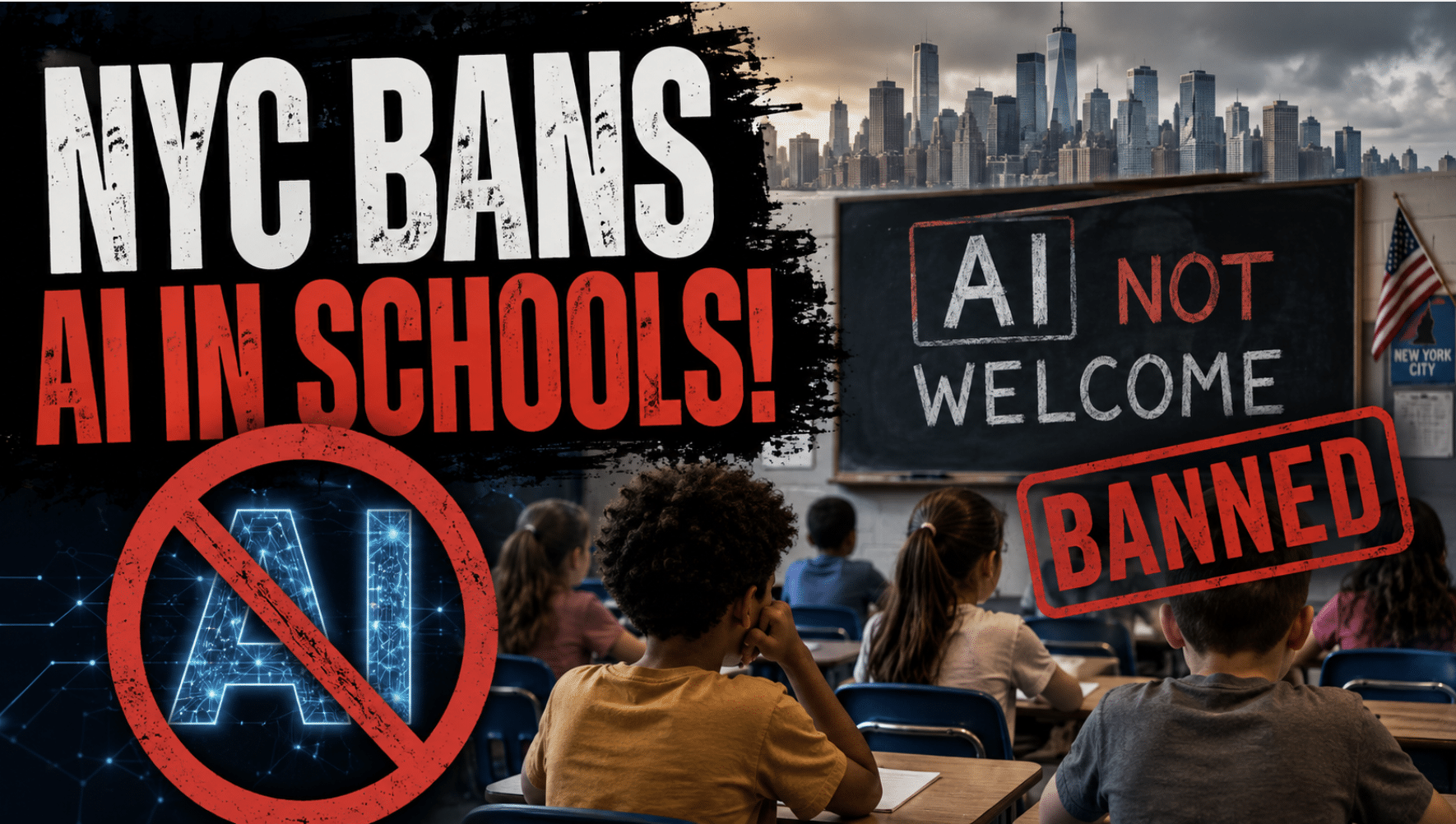 New York City bans AI use in elementary, and middle school classrooms
