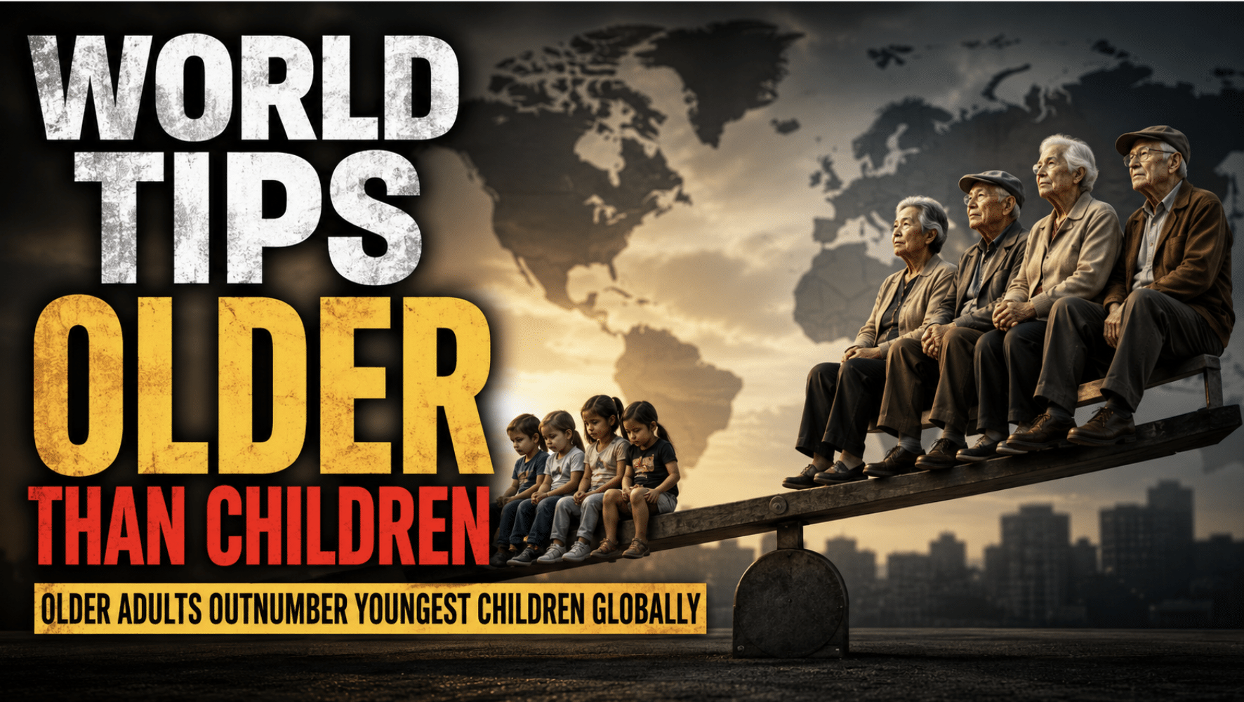 For the first time in history, Older adults now outnumber the youngest children worldwide