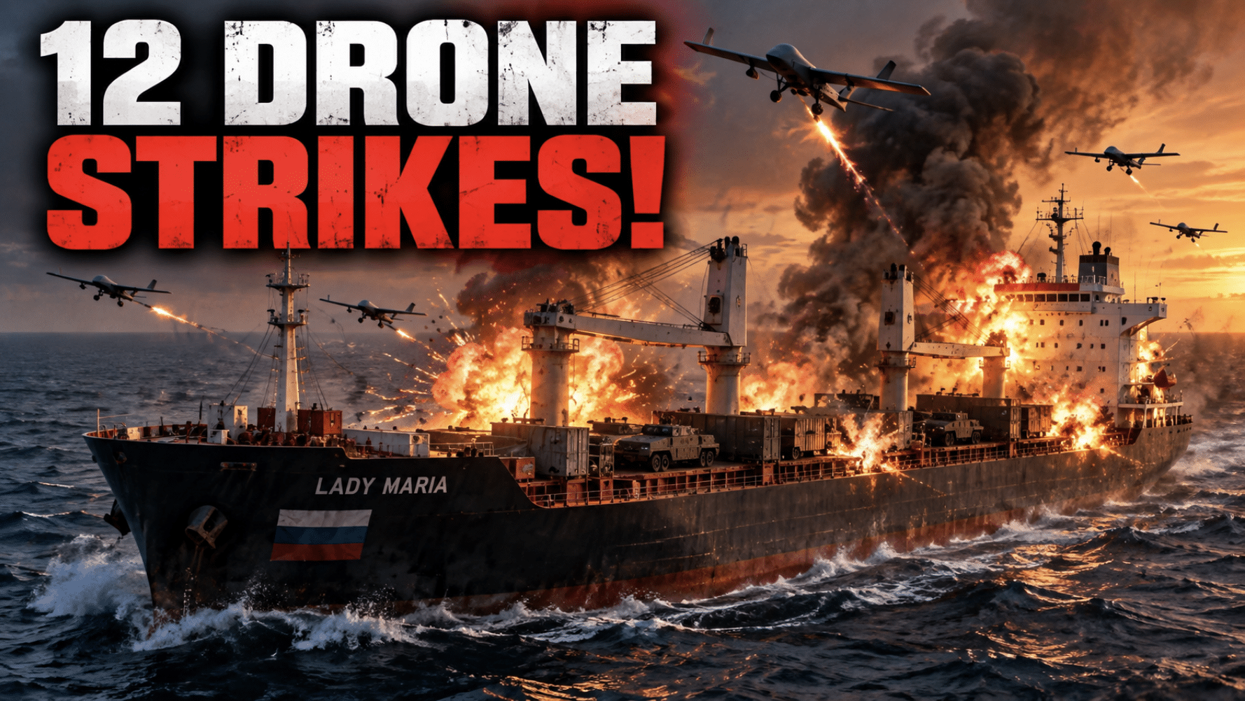 Ukraine carries out drone strike on Russian ship carrying Iranian weapons