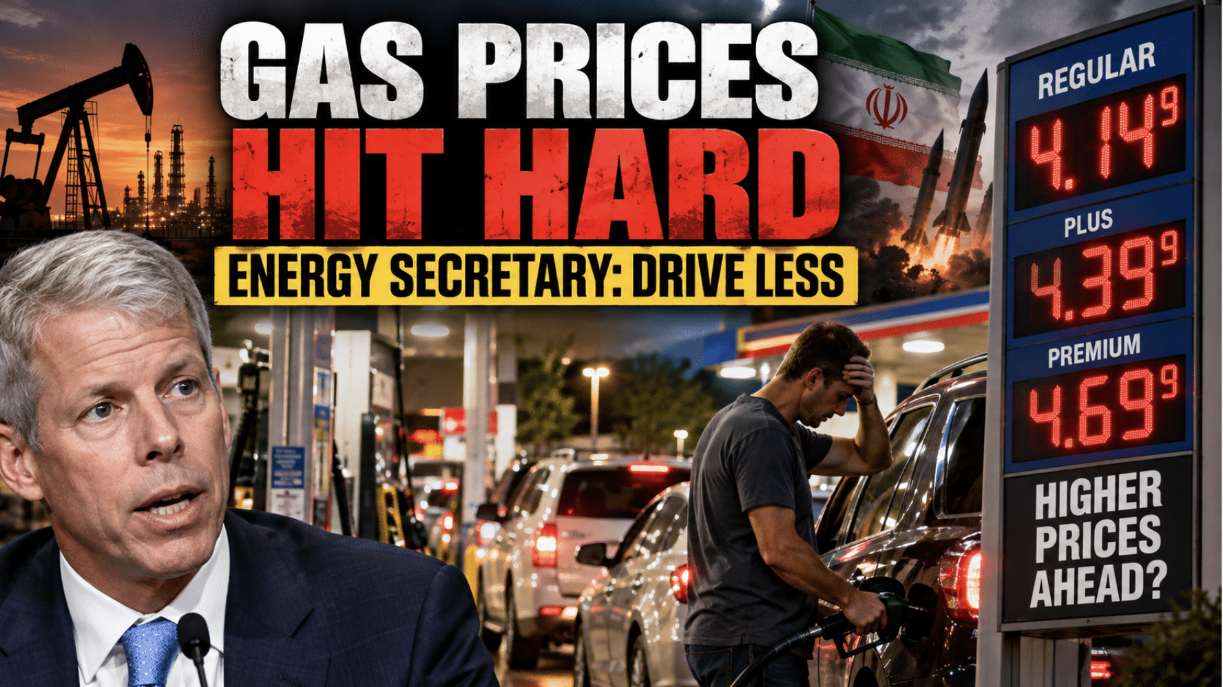 US energy secretary says the trick to lowering gas prices is driving less