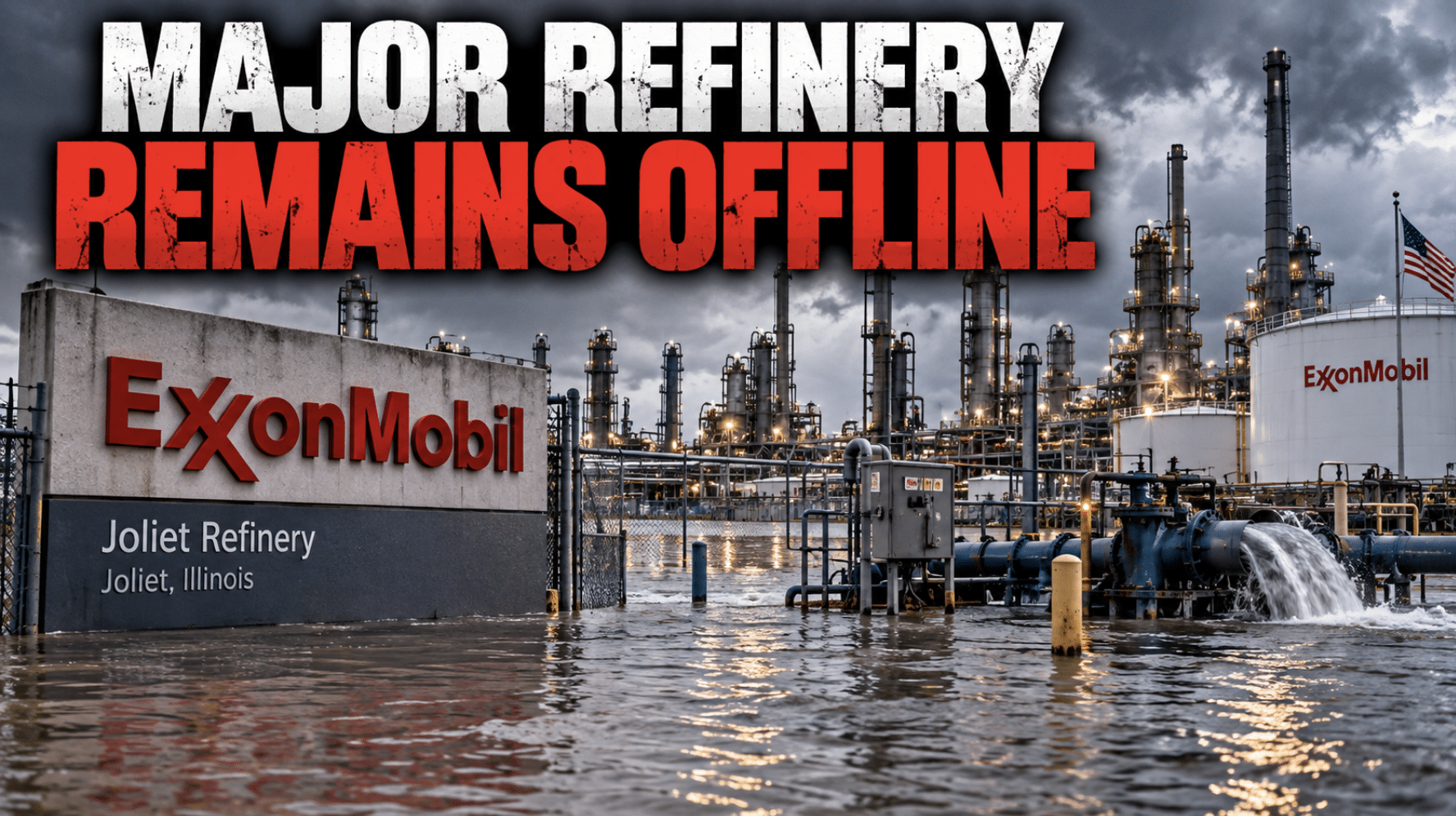 Exxon Mobil forced to shut down one of the largest diesel refineries in Midwest