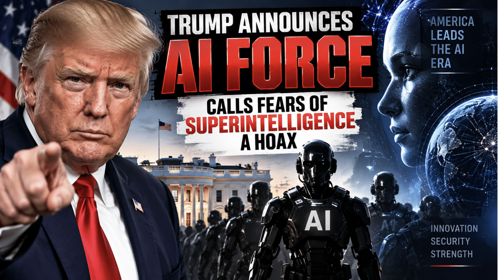 Trump announces the creation of ‘AI Force’ — Calls fears of artificial superintelligence a ‘hoax’