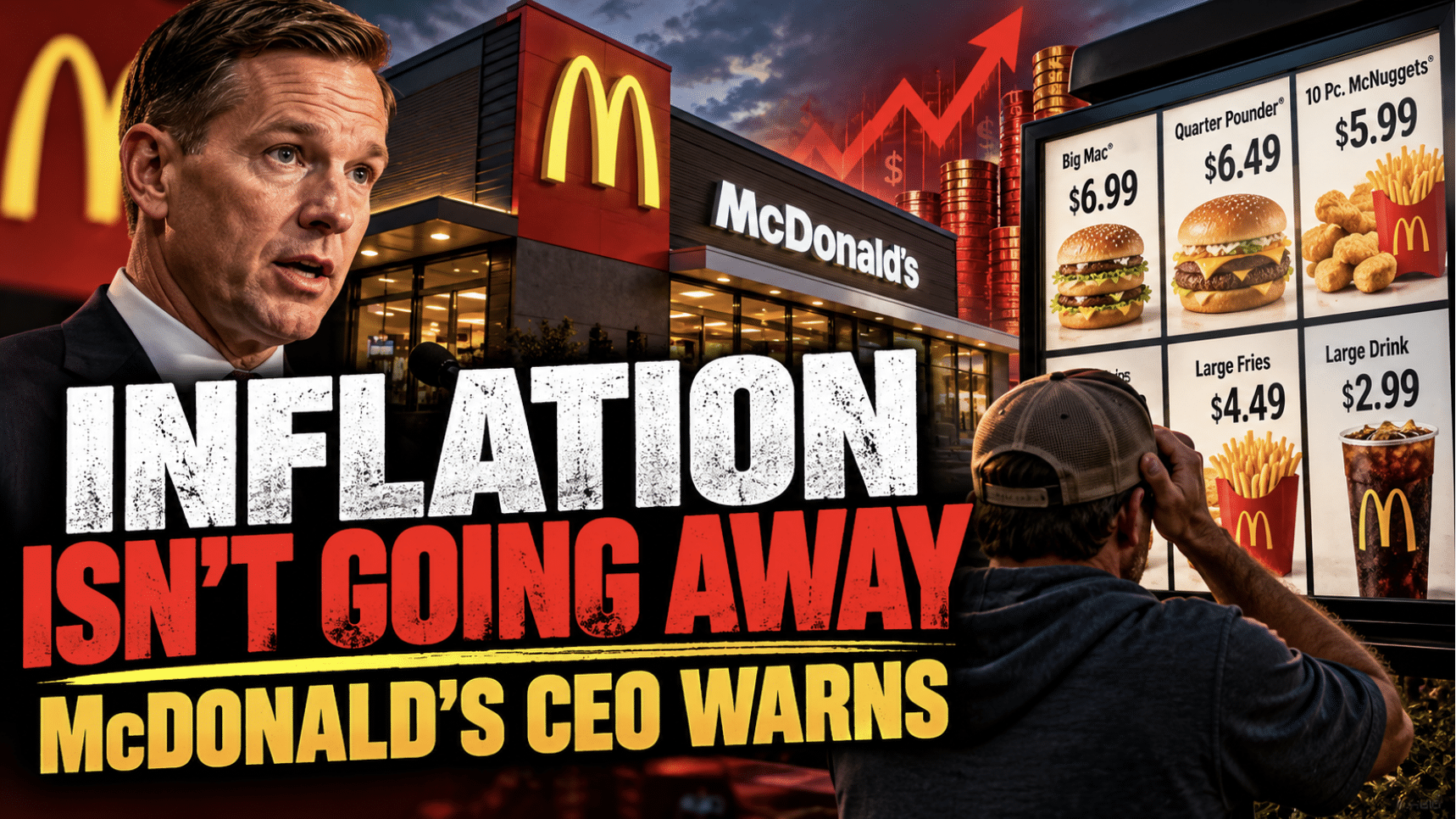 McDonald’s CEO expects high inflation, and fewer diner visits will be the new normal