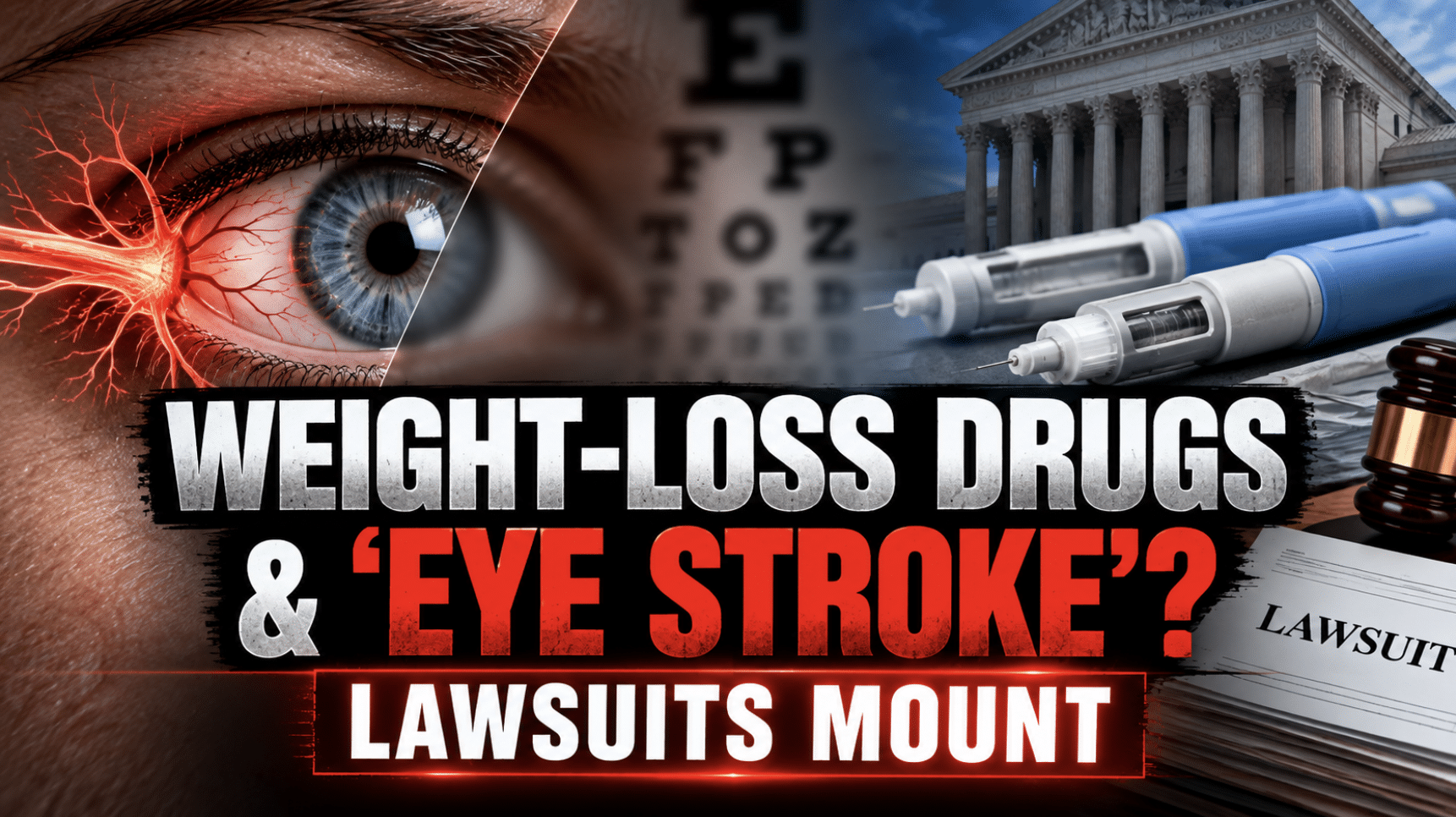 Ozempic and Wegovy face numerous lawsuits over rare ‘eye stroke’ linked to vision loss
