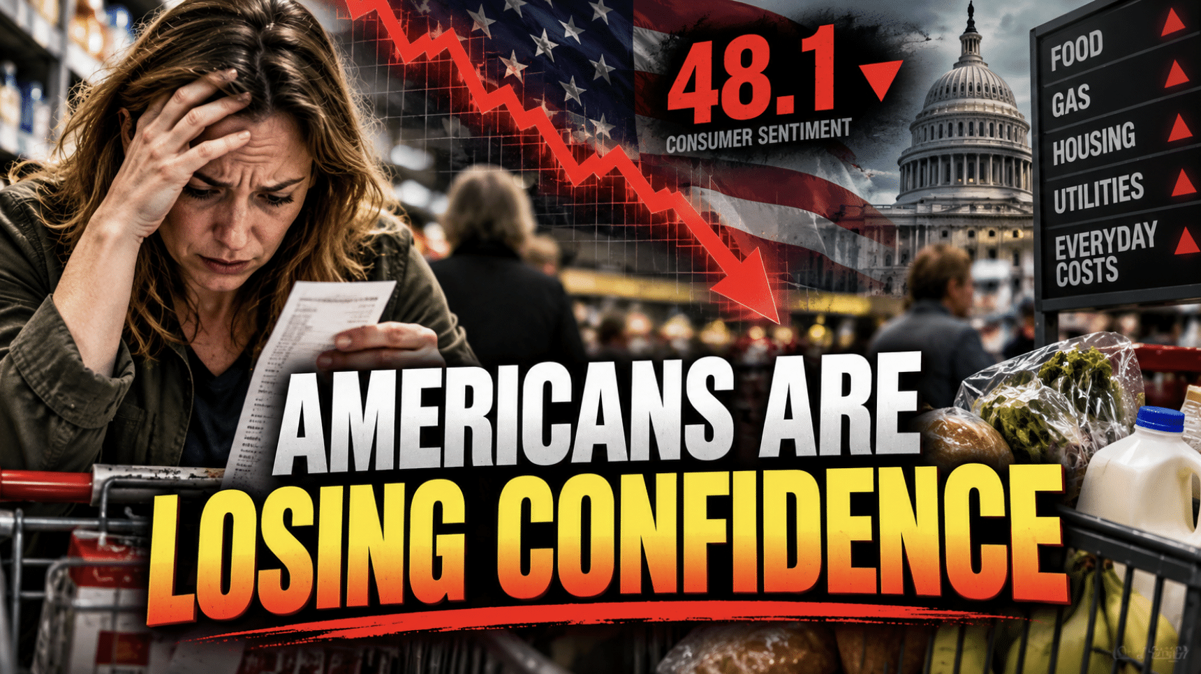 U.S. consumer sentiment has just sank to its second-lowest level on record