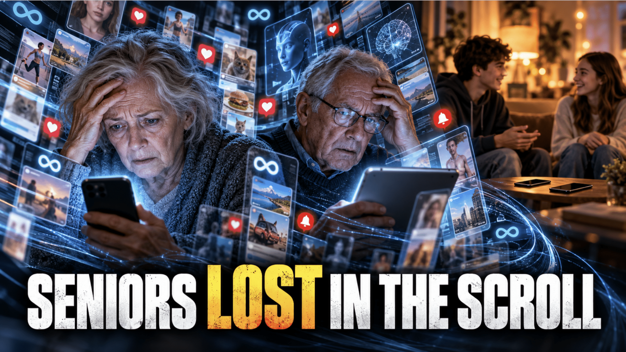 Seniors are now struggling worse than teens with screens, AI and algorithms