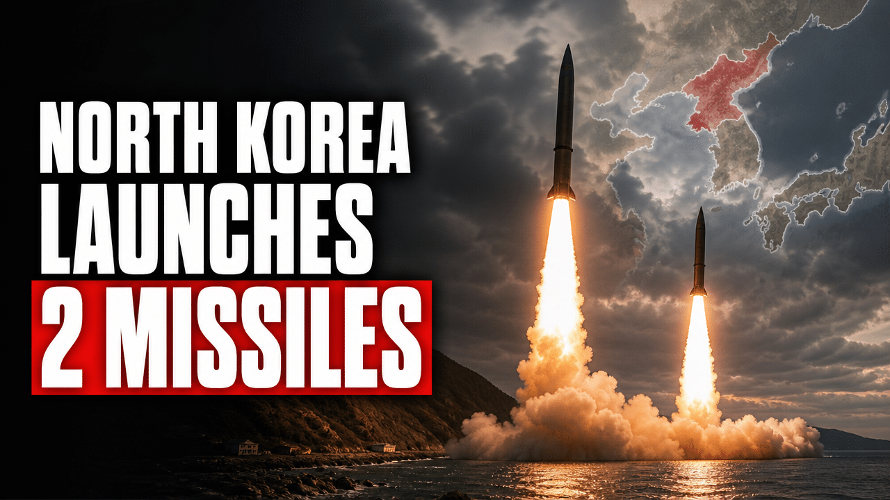 North Korea launches two ballistic missiles off east coast within three hours