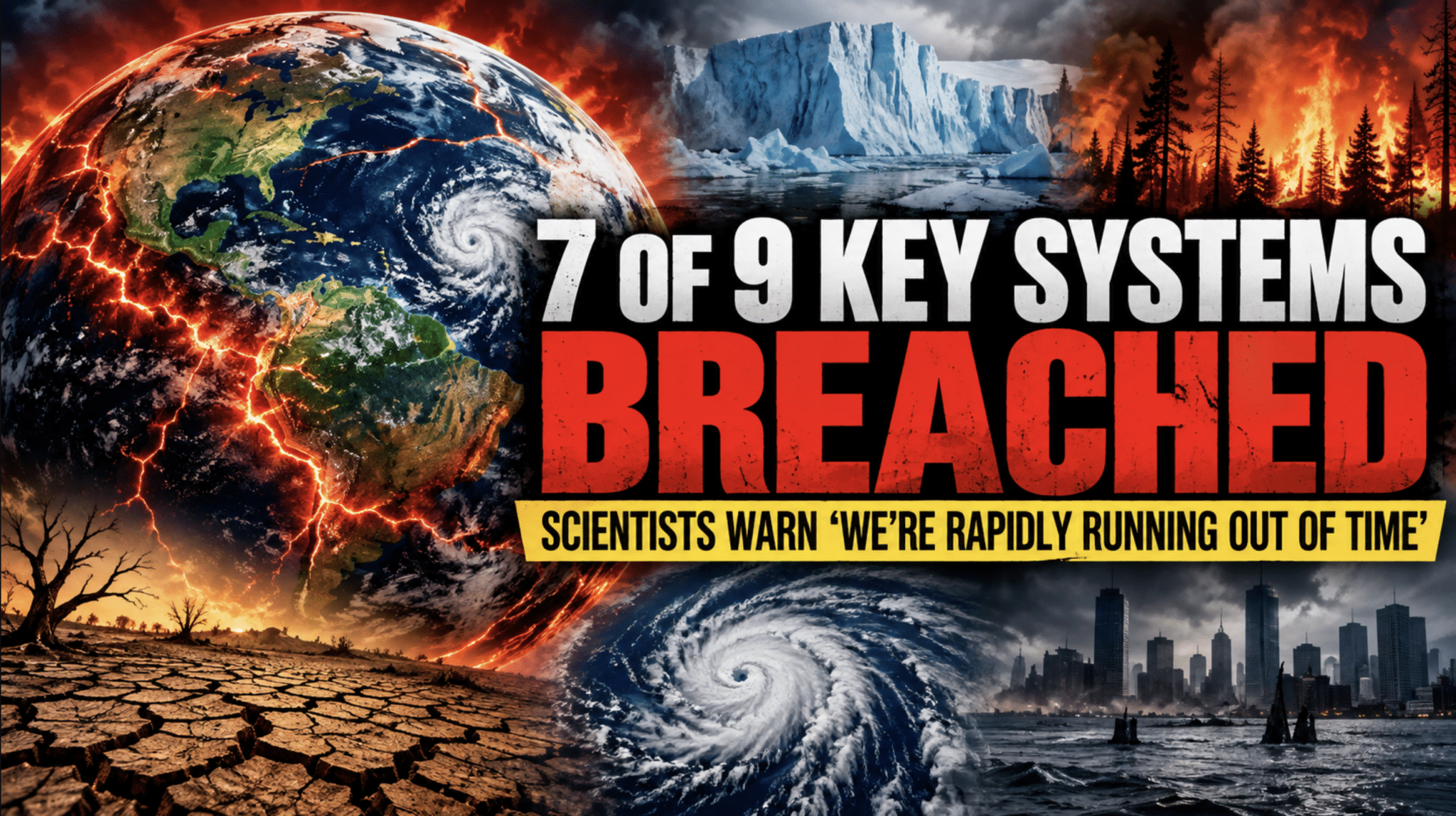 Seven of nine key systems have been breached – as scientists warn ‘we’re rapidly running out of time’