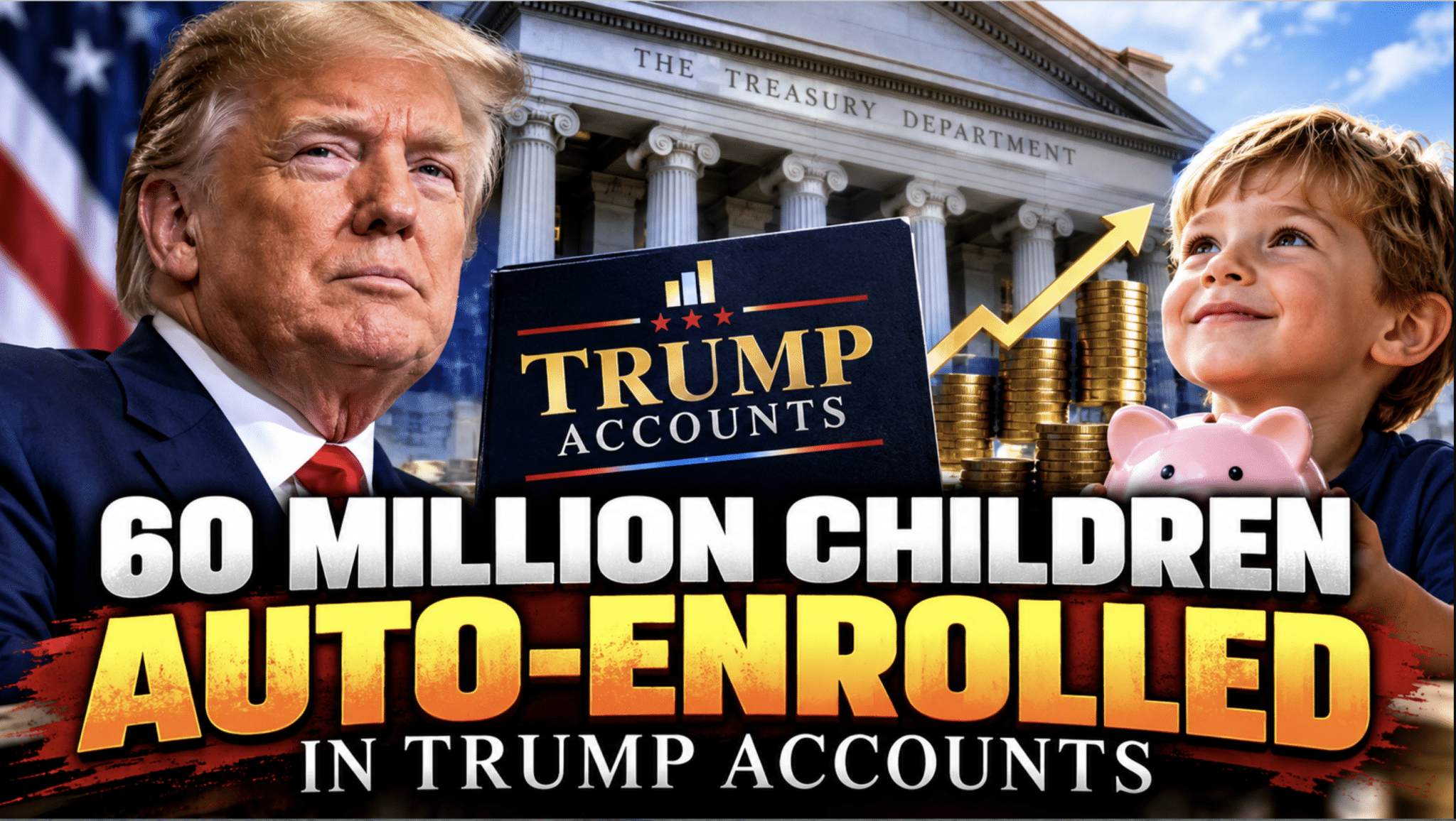 Treasury Will Auto-Enroll 60 Million Children in Trump Accounts