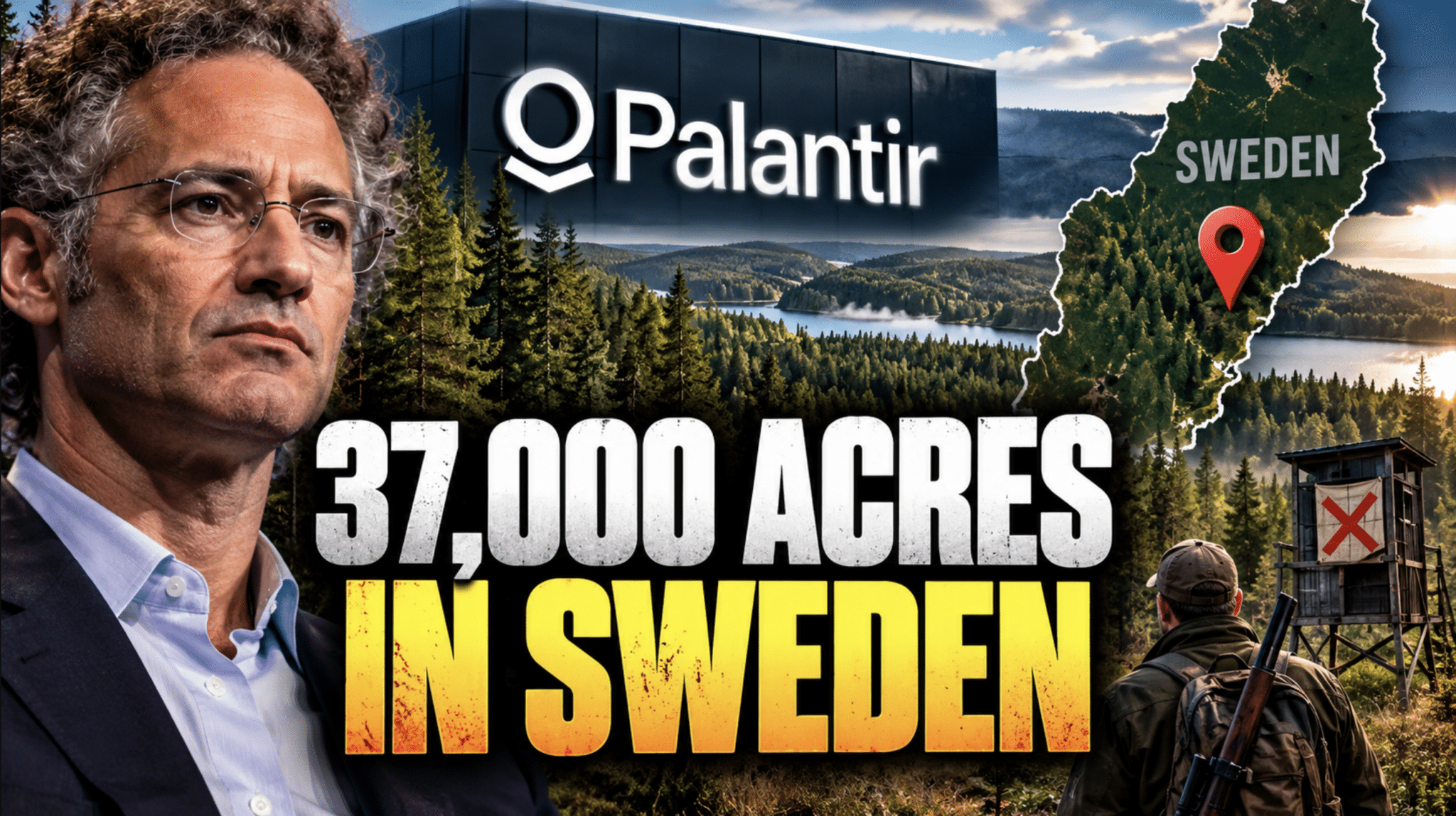 PALANTIR CEO quietly purchases 37,000 acres of forests in Sweden