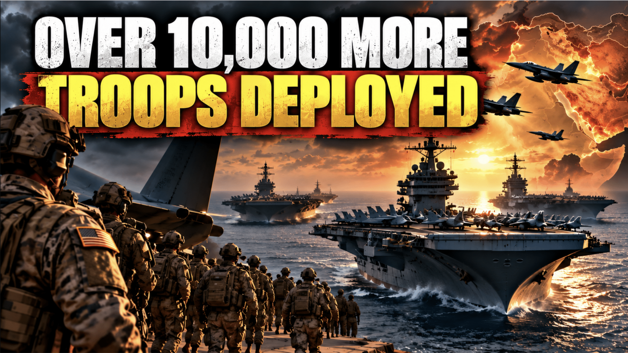 U.S. Deploys Third Aircraft Carrier, Up to 10,000 More Troops, to Middle East