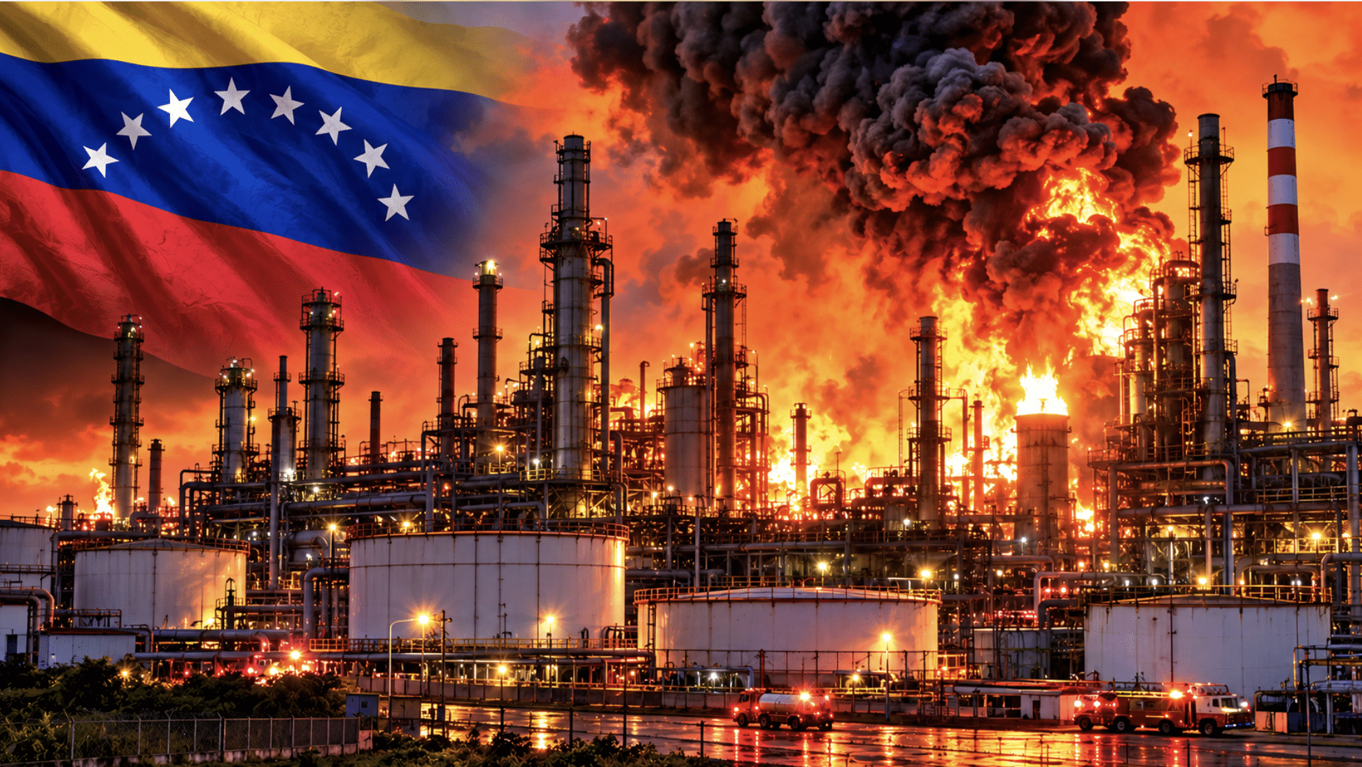 Venezuela’s second-largest oil refinery with 310,000-barrel-per-day capacity, halted due to major fire ‌