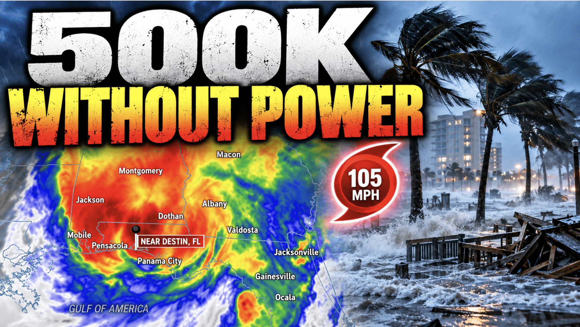 Hurricane Isaias makes landfall near Destin, Florida with winds of 105 mph