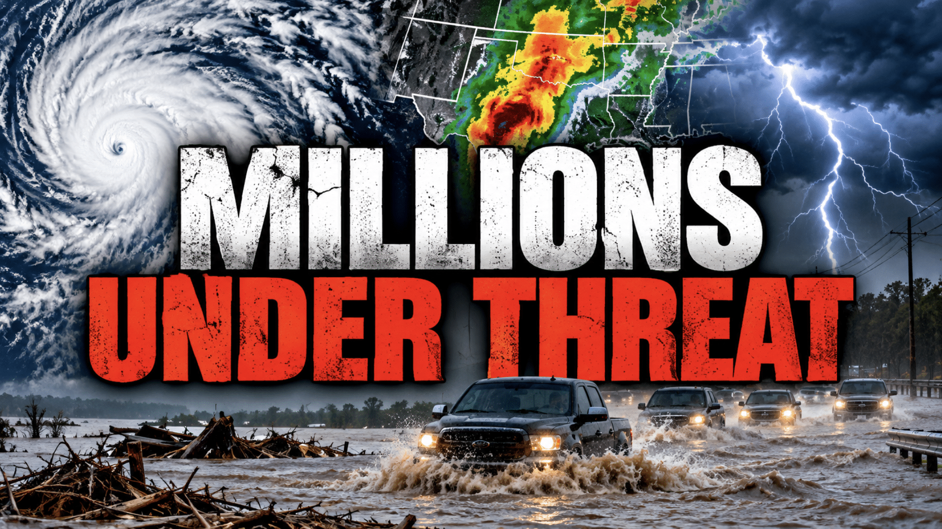 Hurricane-fueled storms trigger urgent warnings for millions in 11 US states