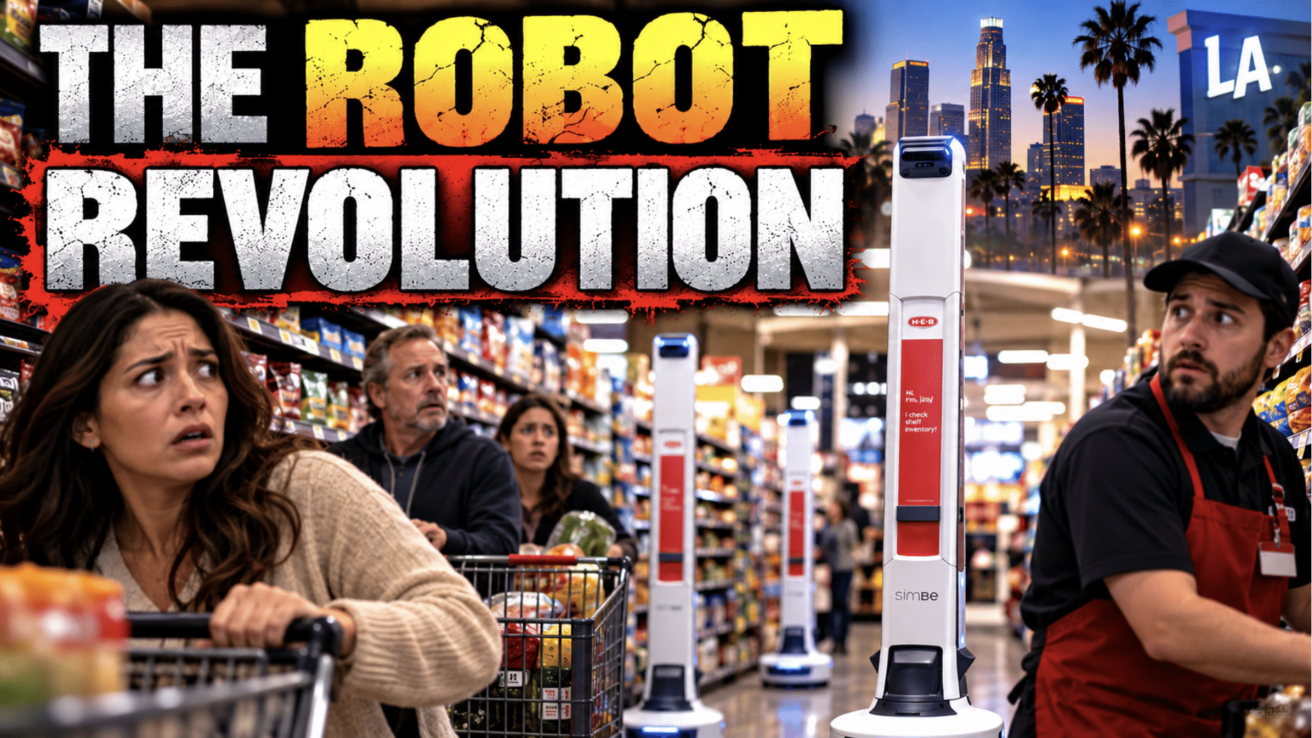 AI robots are roaming LA grocery store aisles and shoppers and workers are worried