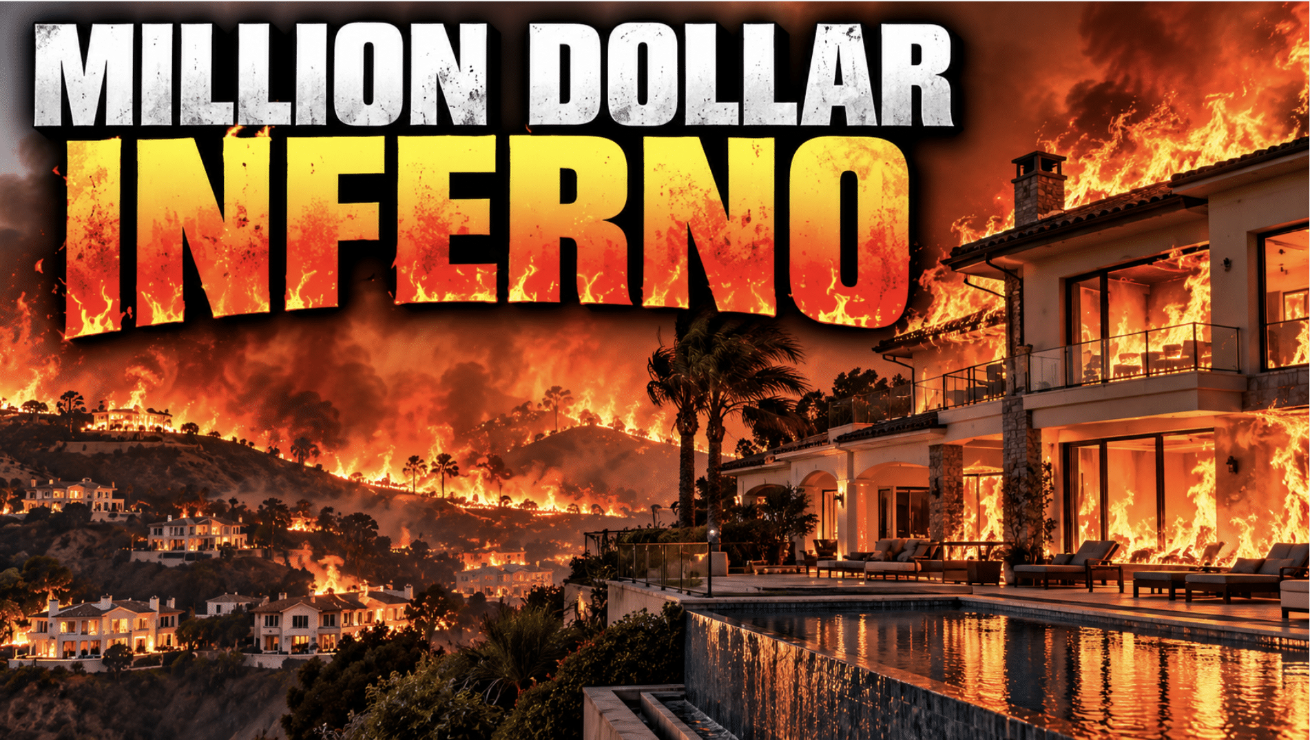 Wildfires scorch million-dollar homes in California