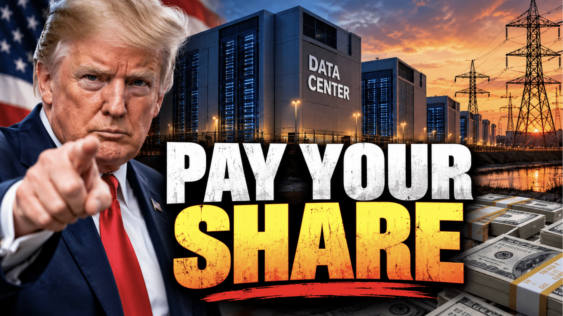 Trump demands data centers make their own power, pay community ‘dividends’